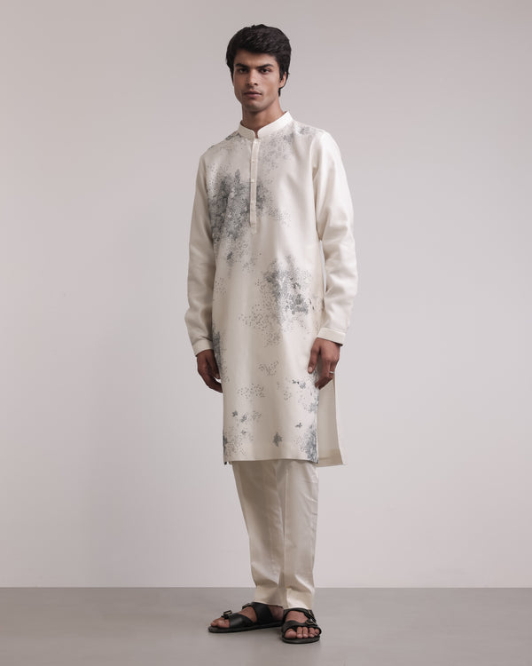 Residual Scattered Stitches Kurta Set