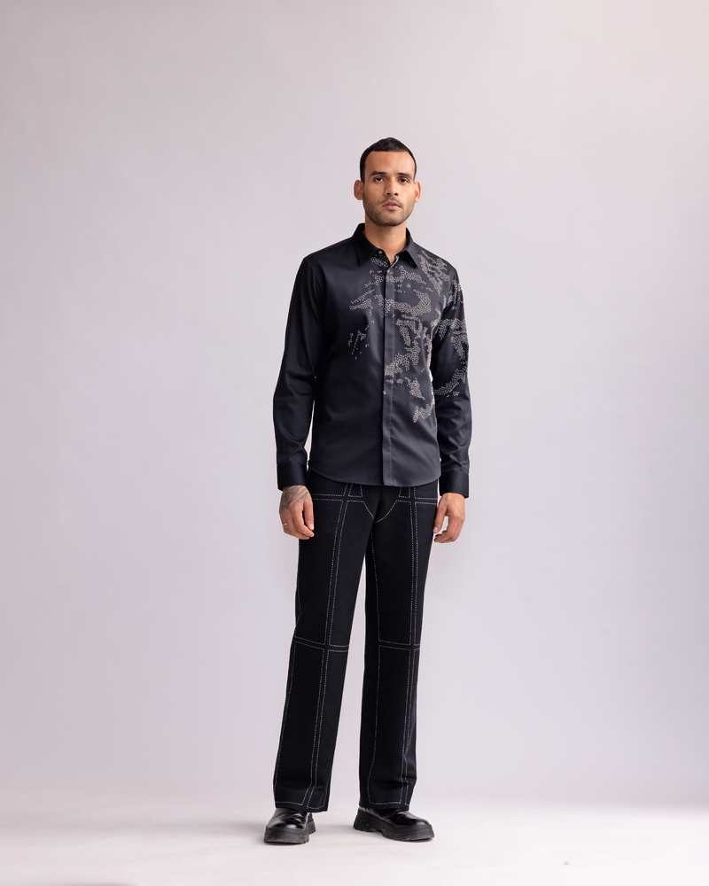 SHADOW CAMO EMBROIDERED SHIRT