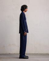 Fractured line patch pocket overshirt