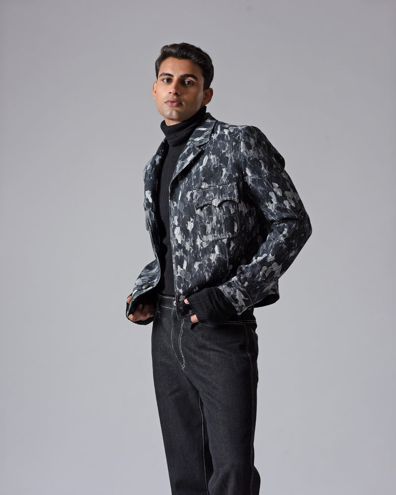 MONOCHROME IMPRESSIONIST JACKET