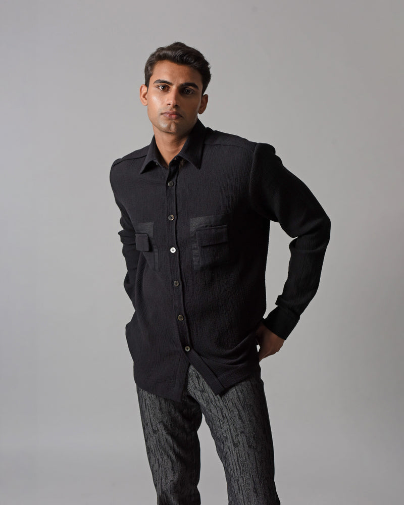 JUXTAPOSED TEXTURED SHIRT