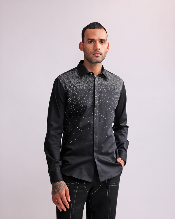 NIGHT SKY EMBROIDERED SHIRT