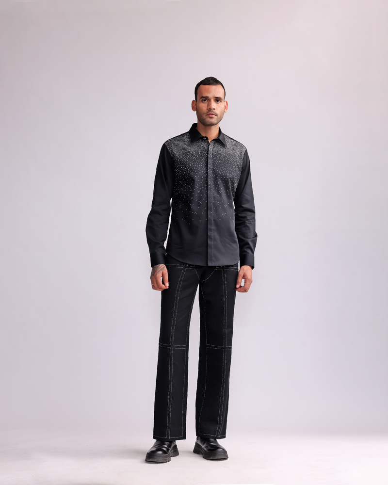 NIGHT SKY EMBROIDERED SHIRT