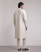 Residual Stitches Linear Kurta Set