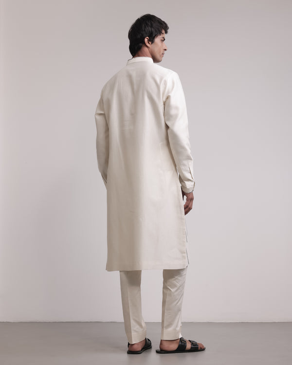 Residual Stitches Linear Kurta Set