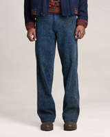 NAVY CRACKLE PANTS