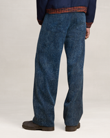 NAVY CRACKLE PANTS
