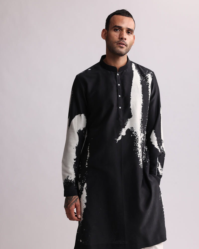 Charcoal Shadow Kurta