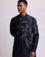 Shadow Camo Placement Kurta Set