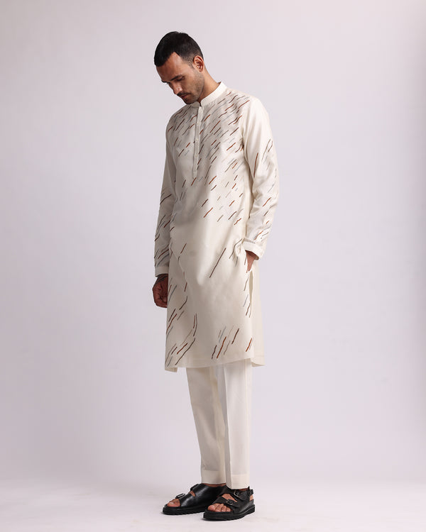 Camo Rain Placement Kurta Set