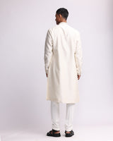 Hand-embroidered Pixel Yoke Kurta Set