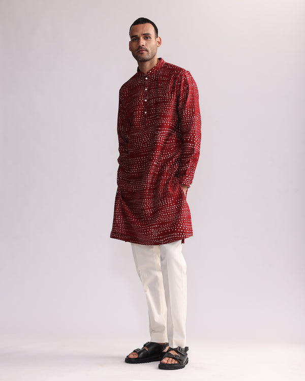 Aboriginal Dots Print Kurta