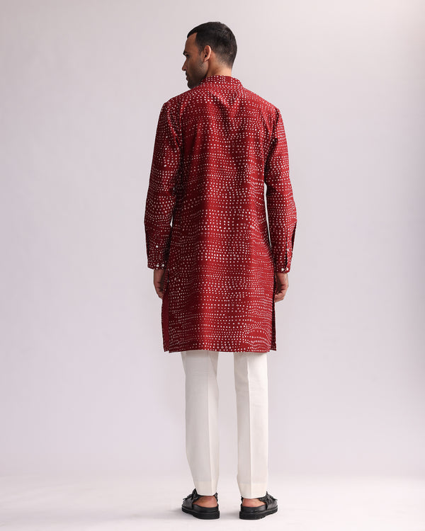 Aboriginal Dots Print Kurta