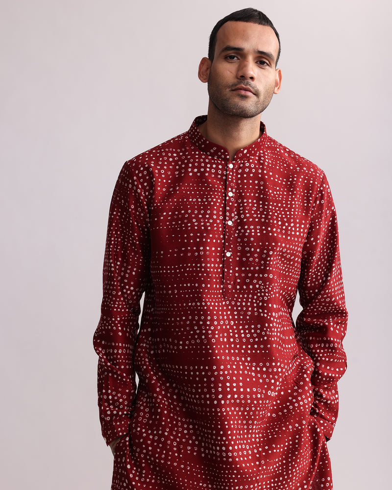 Aboriginal Dots Print Kurta