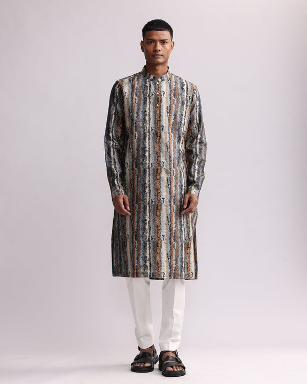 Strata Earth Print Kurta