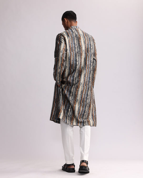 Strata Earth Print Kurta