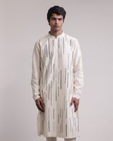 Residual Stitches Linear Kurta Set