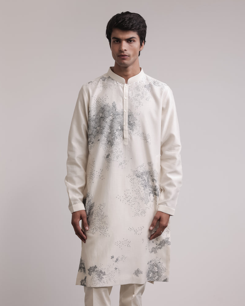 Residual Scattered Stitches Kurta Set