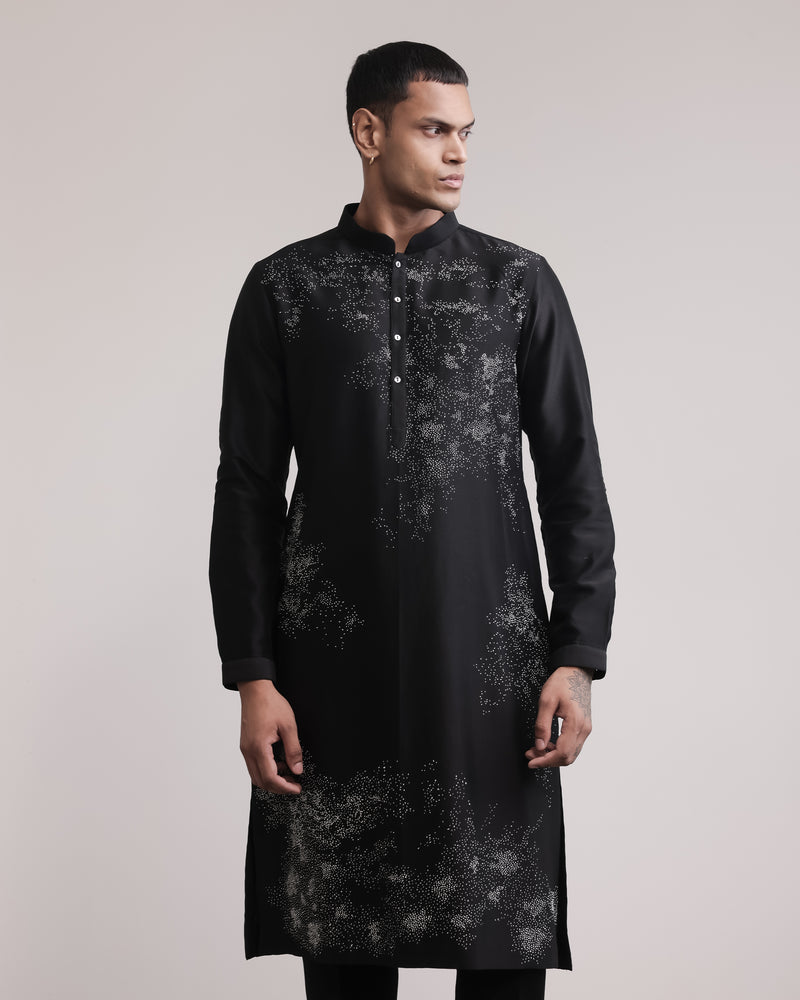 Residual Scattered Stitches Kurta Set