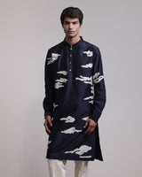 Residual Camouflage Applique Kurta Set