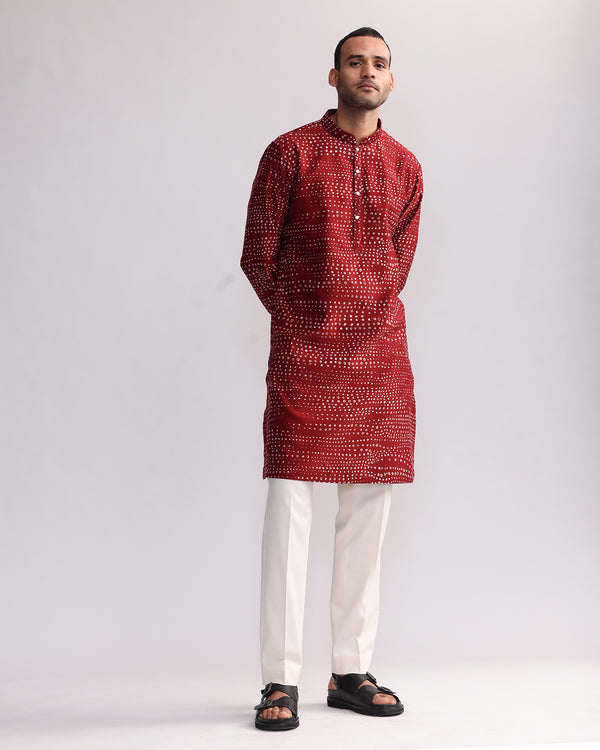 Aboriginal Dots Print Kurta