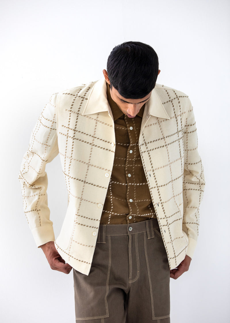 MILITARY PLAID JACKET