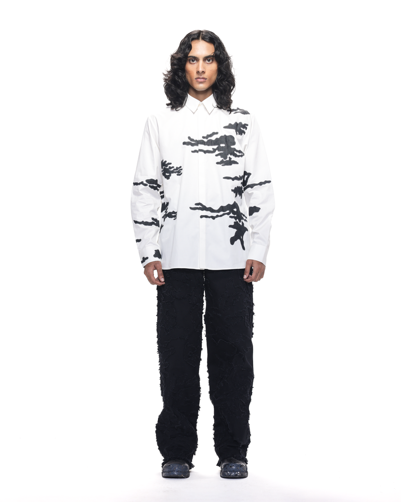 Burnt Camo Appliqué Shirt