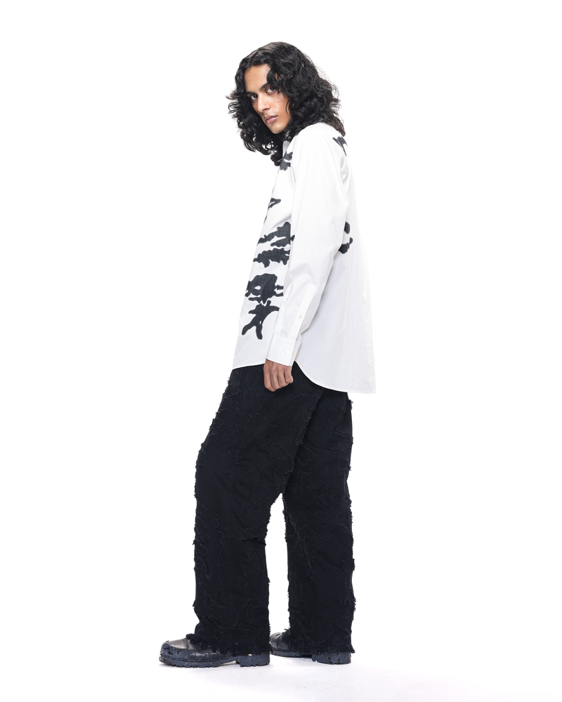 Burnt Camo Appliqué Shirt