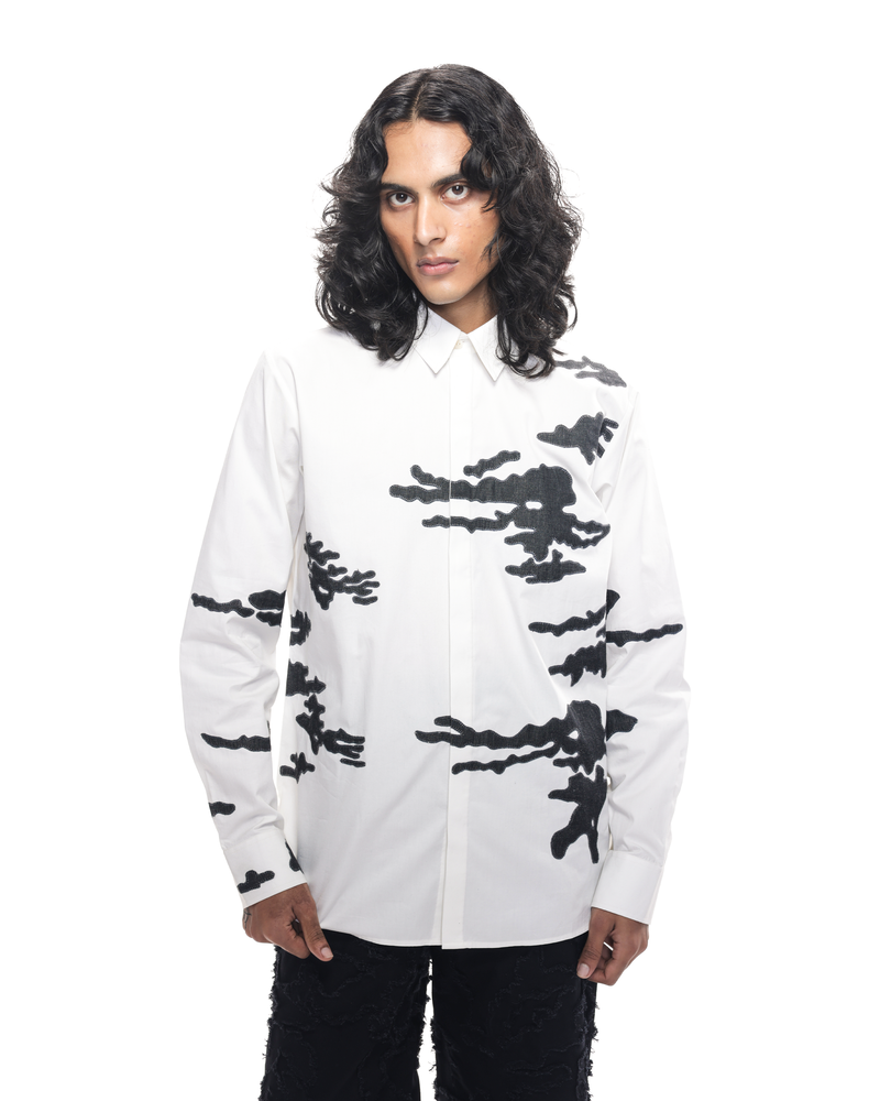 Burnt Camo Appliqué Shirt