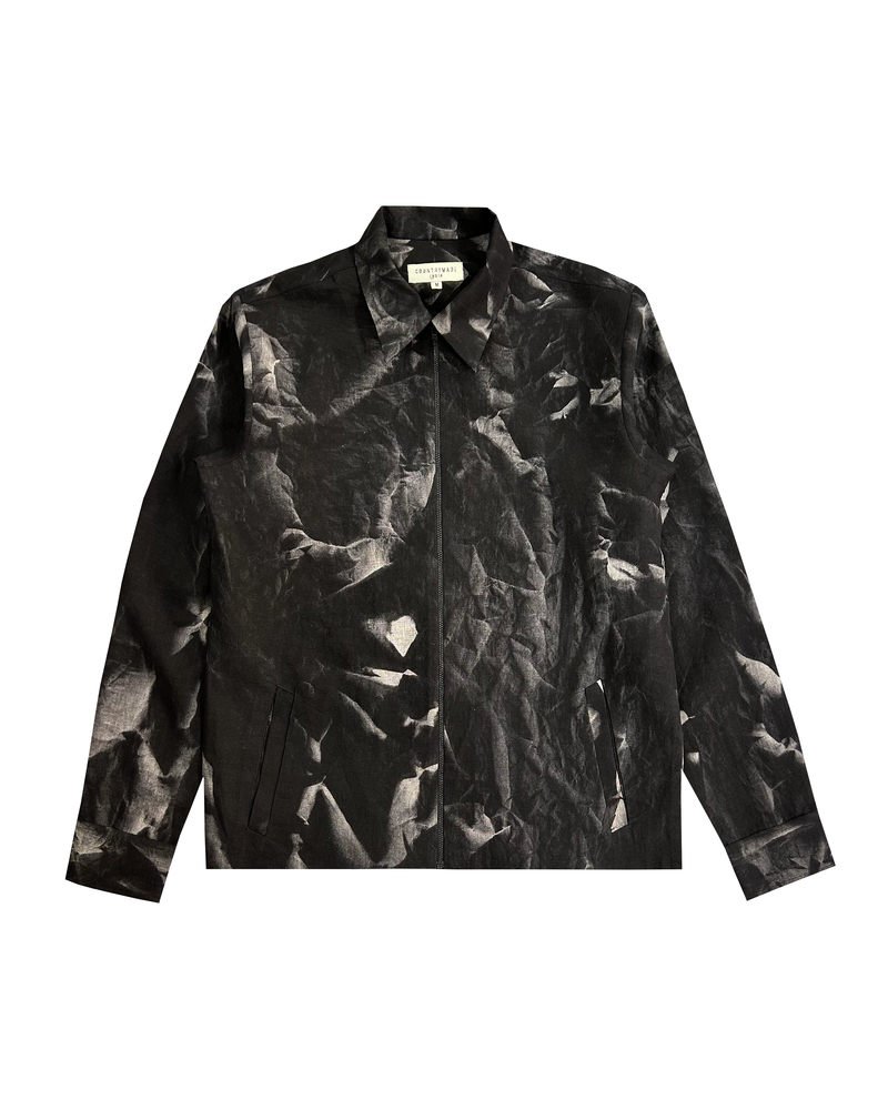 Reflection Zipper Short Shirt