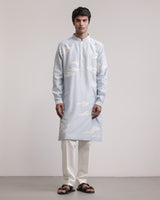Residual Camouflage Applique Kurta Set