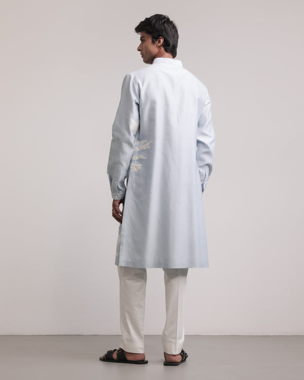 Residual Camouflage Applique Kurta Set