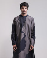Torn Canvas Appliqué Kurta Set