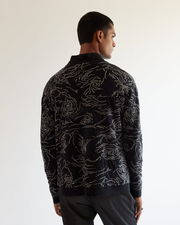 Black Hole Jacquard Sweater