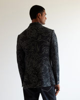 Black Hole Printed Blazer