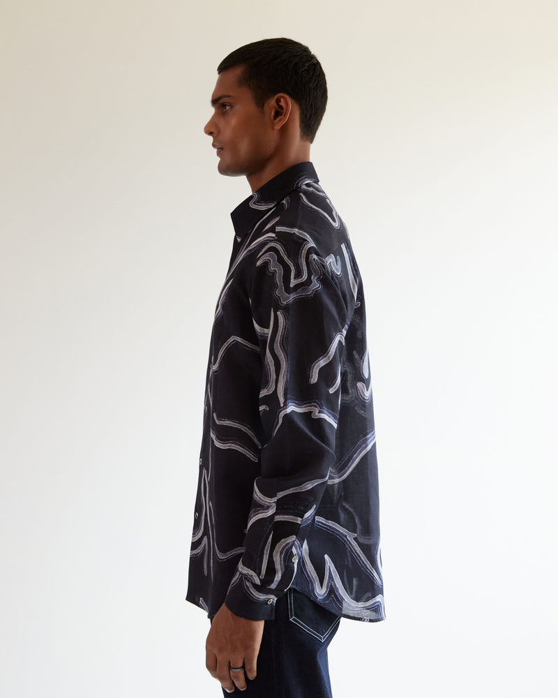 Desert Wave Print Shirt