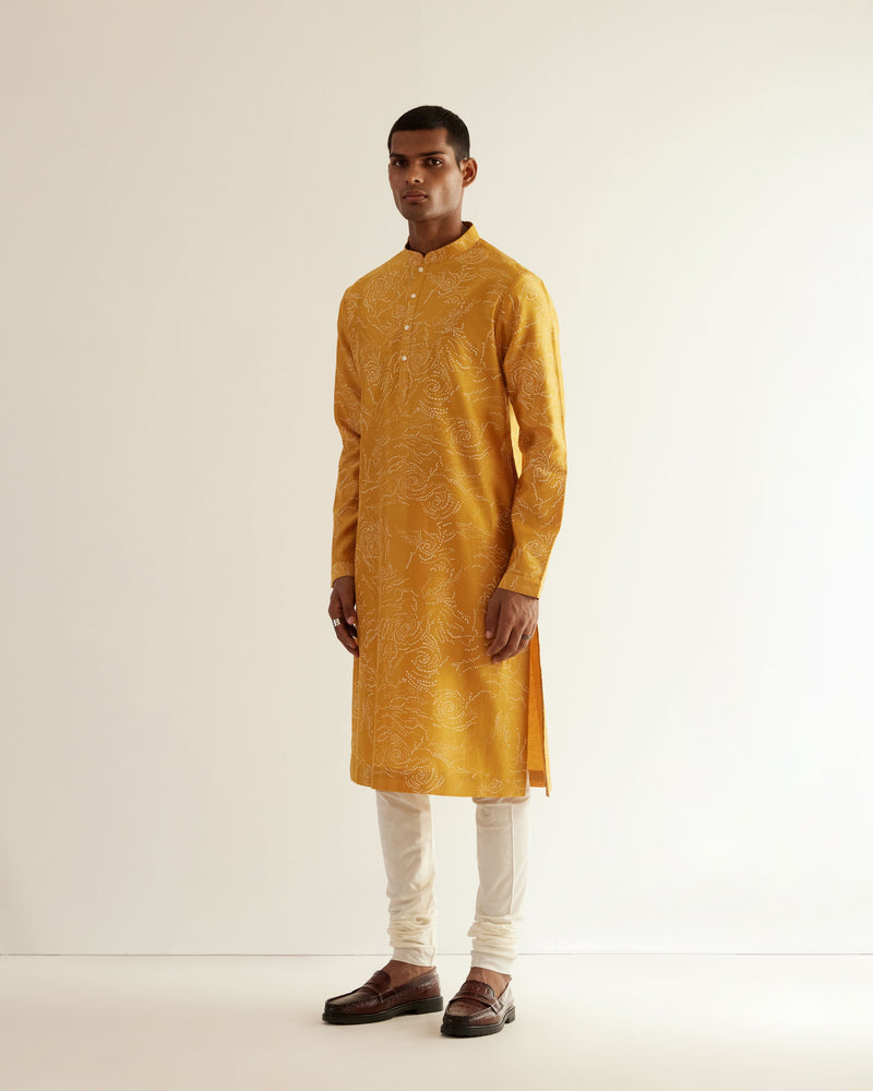 Black Hole Print Kurta Set