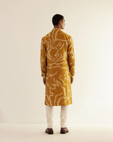 Desert Print Silk Kurta Set