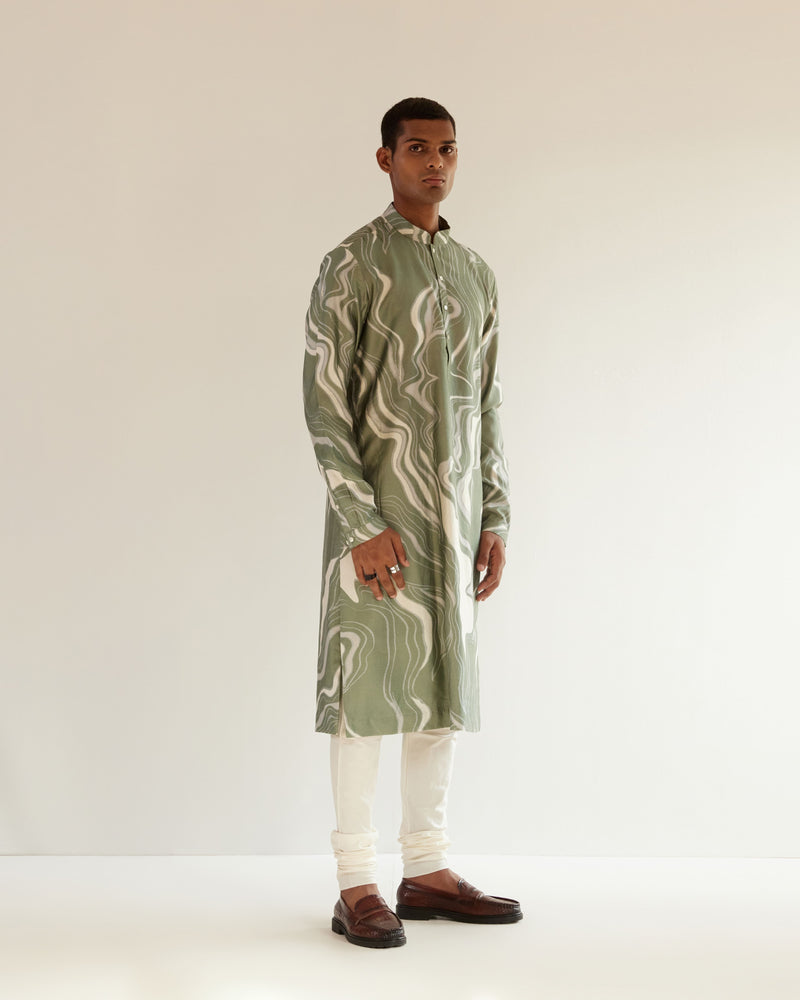 Infinity Print Kurta Set