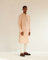 Black Hole Placement Embroidery Kurta Set
