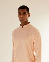 Black Hole Placement Embroidery Kurta Set
