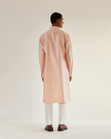 Asymmetric Embroidered Yoke Kurta Set