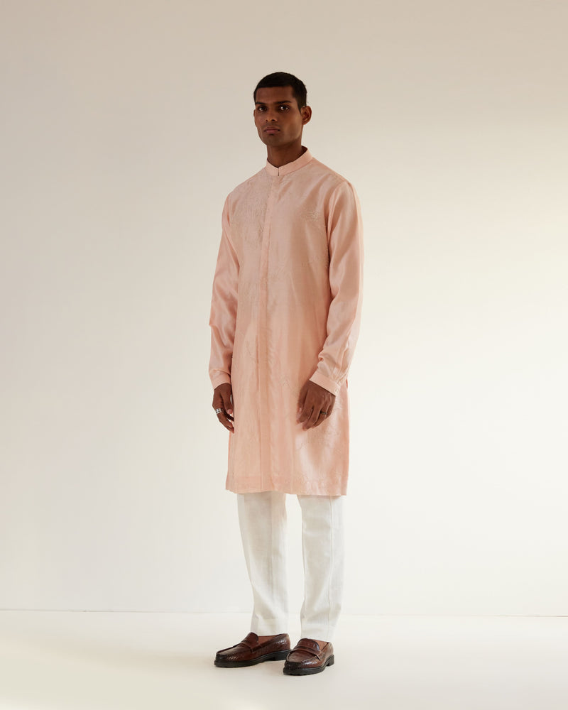 Black Hole Embroidery Kurta Set