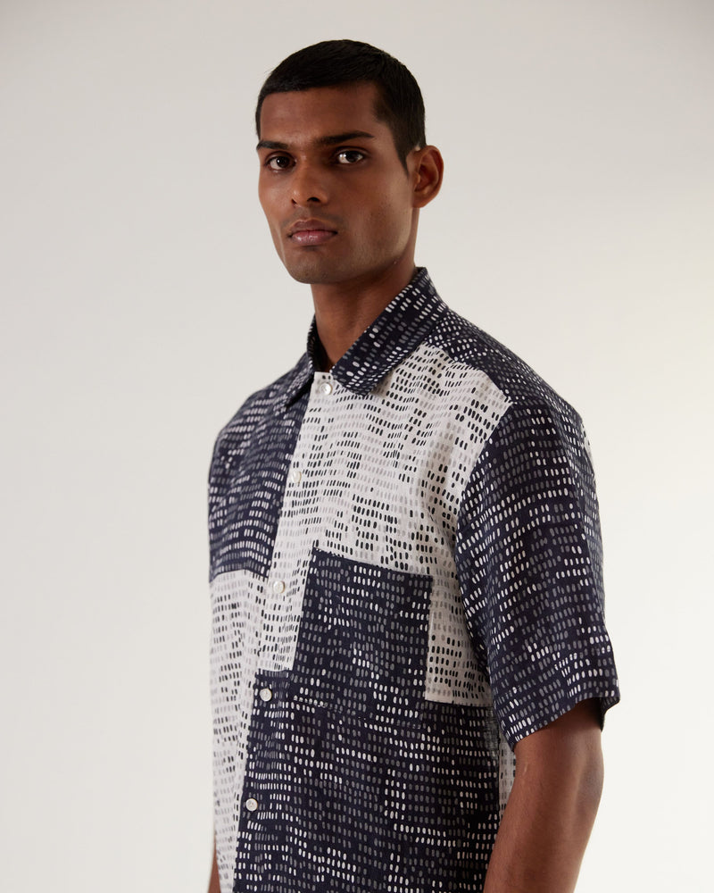 Upscale Camo-Block Patch Shirt