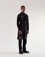 Black Hole Embroidery Kurta Set