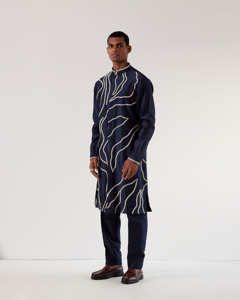 DNA Front Open Kurta Set