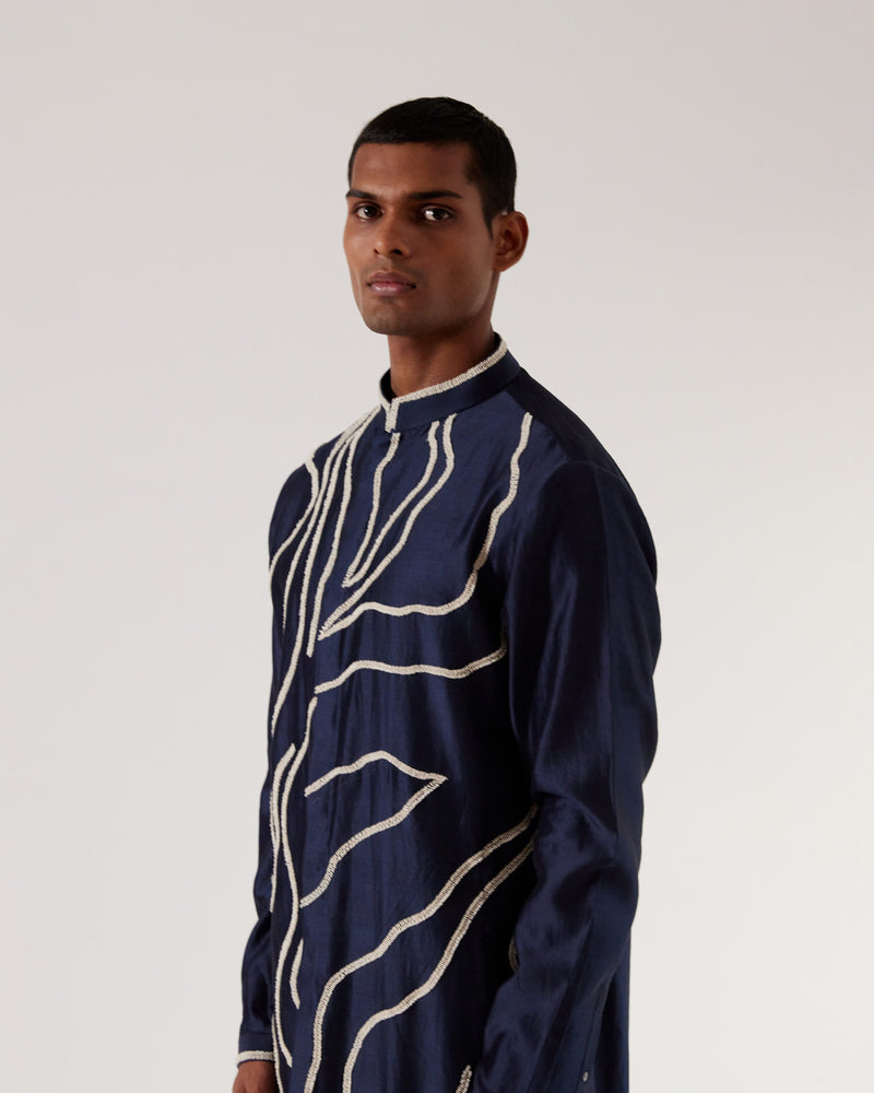 DNA Front Open Kurta Set