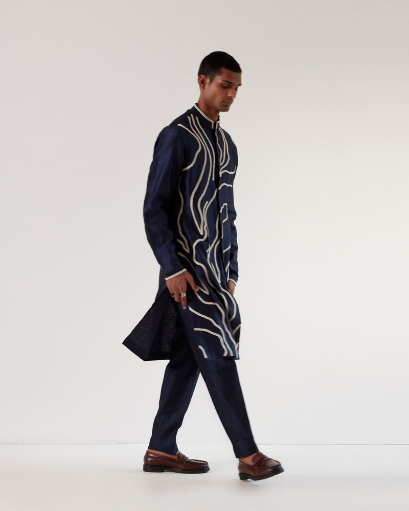 DNA Front Open Kurta Set