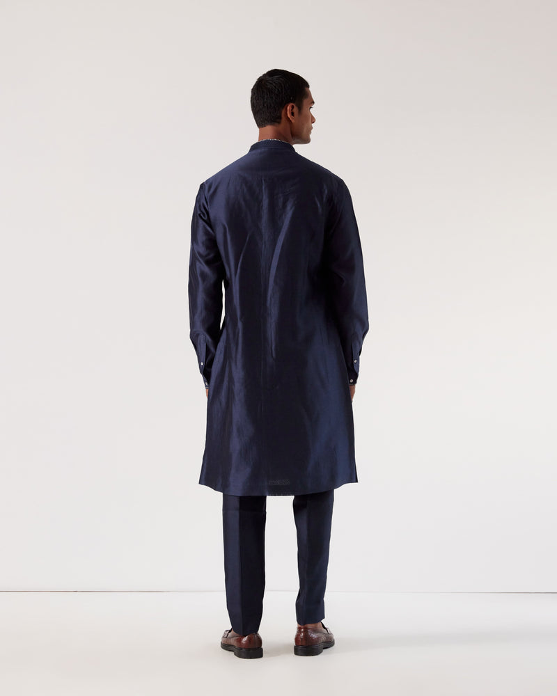 Black Hole Embroidery Kurta Set