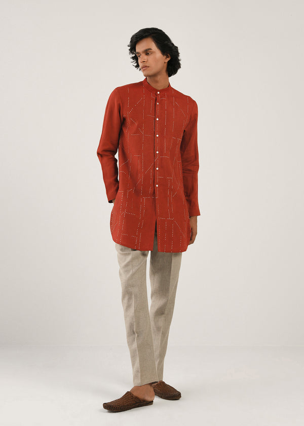 Speckled Short Kurta